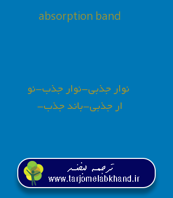 absorption band به فارسی